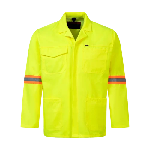 Duratex_Reflective_Work_Jacket_front_Yellow